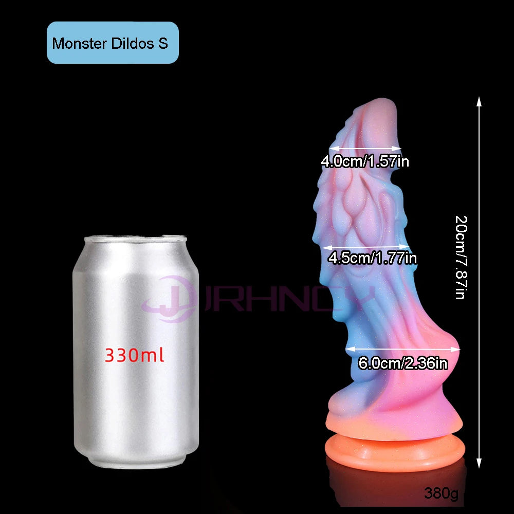 Leuchtende Tierdildos Pferd Realistischer Hundedildo Für Frauen Pferdehoden Monster Drachen-Analdildos Schöne Frauen Männer Sexspielzeug