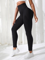 Damen Hosen Gym Yoga Nahtlos Sportkleidung Dehnbar Hohe Taille Athletik Training Fitness Leggings