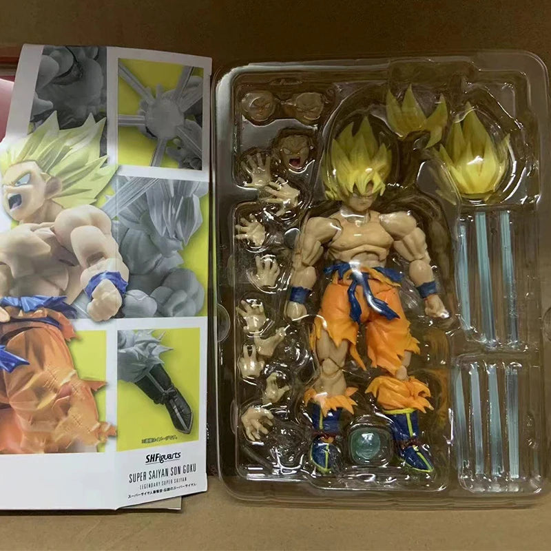 Shf Dragon Ball Z Son Goku Legendäre Actionfigur PVC Bewegliche Sammlung Anime 17cm Super Saiyajin Kakarotto Figur Modell Spielzeug