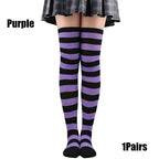 Farbige gestreifte Strümpfe Japanische Overknee-Socken Mode Frauen Warmhalten Socken Sexy Schlanke Lange Socken Strumpfwaren JK Cosplay Lolita Y2k
