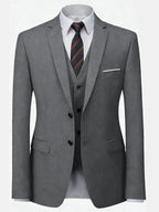 Herren burgunderroter 2-teiliger Anzug (nur Sakko + Hose, keine Weste enthalten), Slim Fit Formaler Business Hochzeits-Party Blazer & Hose
