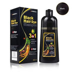 30ml/500ml 3-in-1 Schnell-Haarfärbeshampoo Naturschwarz Kräuter-Haarfarbe Feuchtigkeitsspendend Milde Haarfärbe-Pflegespülung Haarpflegeprodukte