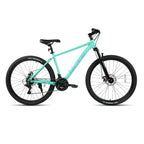 HILAND 26 Zoll Mountainbike aus Aluminiumlegierung für Damen und Herren, 21-Gang-Fahrrad mit mechanischen Scheibenbremsen, Federgabel