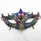 Neue Damen Hollow Lace Gesichtsmaske Maskerade Sexy Cosplay Abschlussball Party Requisiten Kostüm Maske Nachtclub Halloween Schwarze Augenmaske