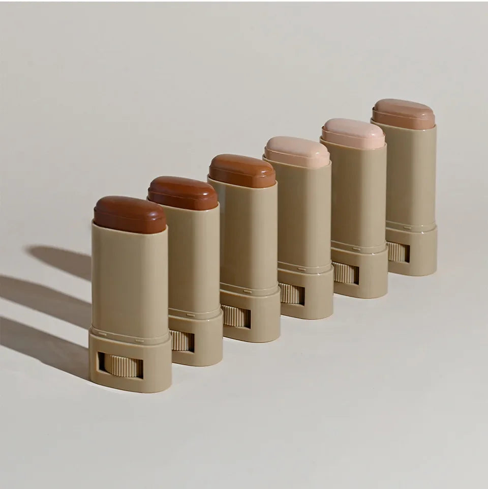 Bronze Foundation Stick Serum-verstärkte Hauttönung Seidige Textur Feuchtigkeitsspendende Deckkraft Concealer Base Ebenmäßiger Hautton Make-up