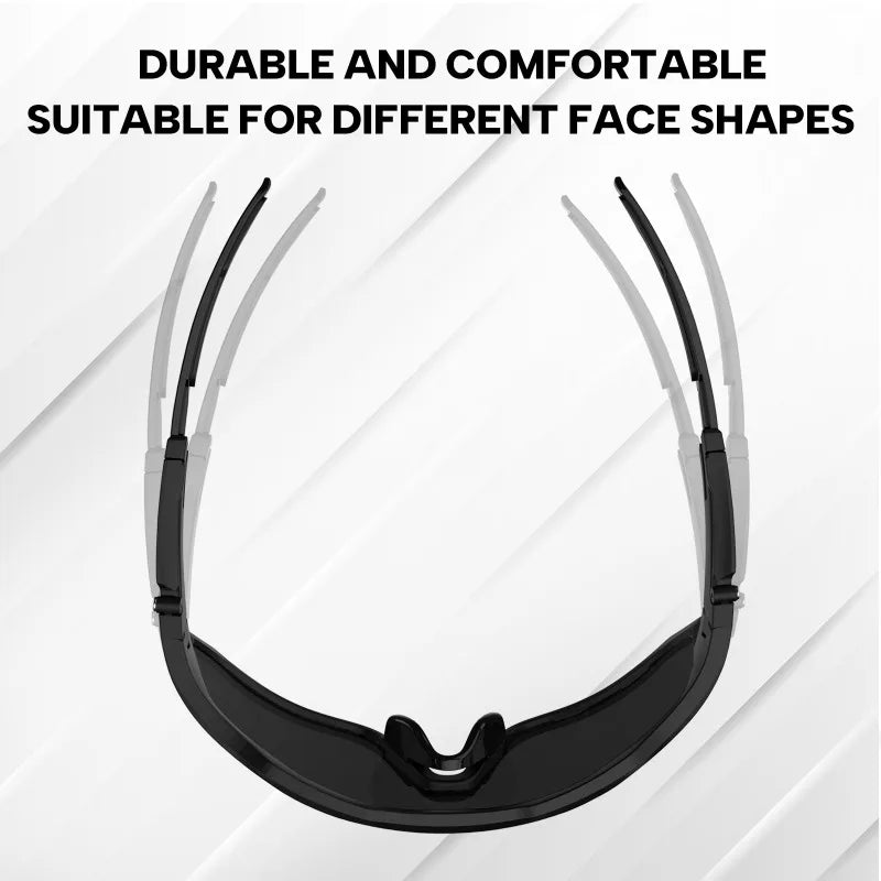 BUCKLOS Polarisierte Fahrradbrille UV400 Rennrad-Mountainbike-Brille TR-90 Rahmen Winddichte Outdoor-Sportbrille Fahrradteile