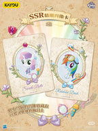 KAYOU Genuine My Little Pony Karte Freundschaft für immer Karten Star Pack Wunderschöne vergoldete Prinzessinnenkarten Sammelkarten Spielzeug Geschenke