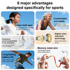 Air-Conduction-Stereo-Kopfhörer Kinder Open-Ear-Bluetooth-6.0-Ohrhörer Drahtlose Geräuschunterdrückung Lern-Musik-Headset Ohrbügel