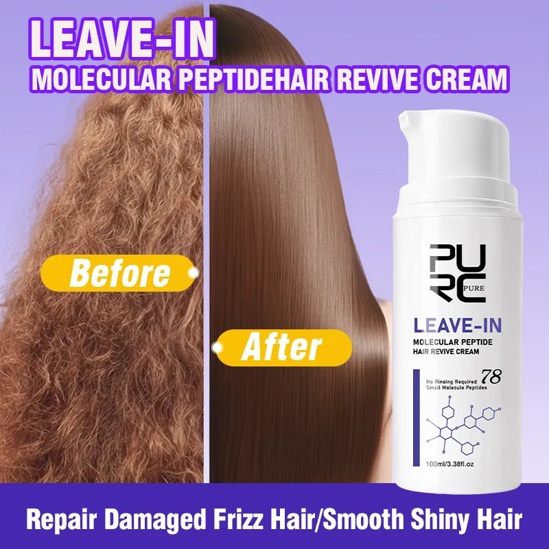 PURC Keratin Haarkur Leave-In Haarmaske Glättung Reparatur Geschädigtes Frizz Glattes Glänzendes Haar Creme Haarpflegeprodukte Hauptbild
