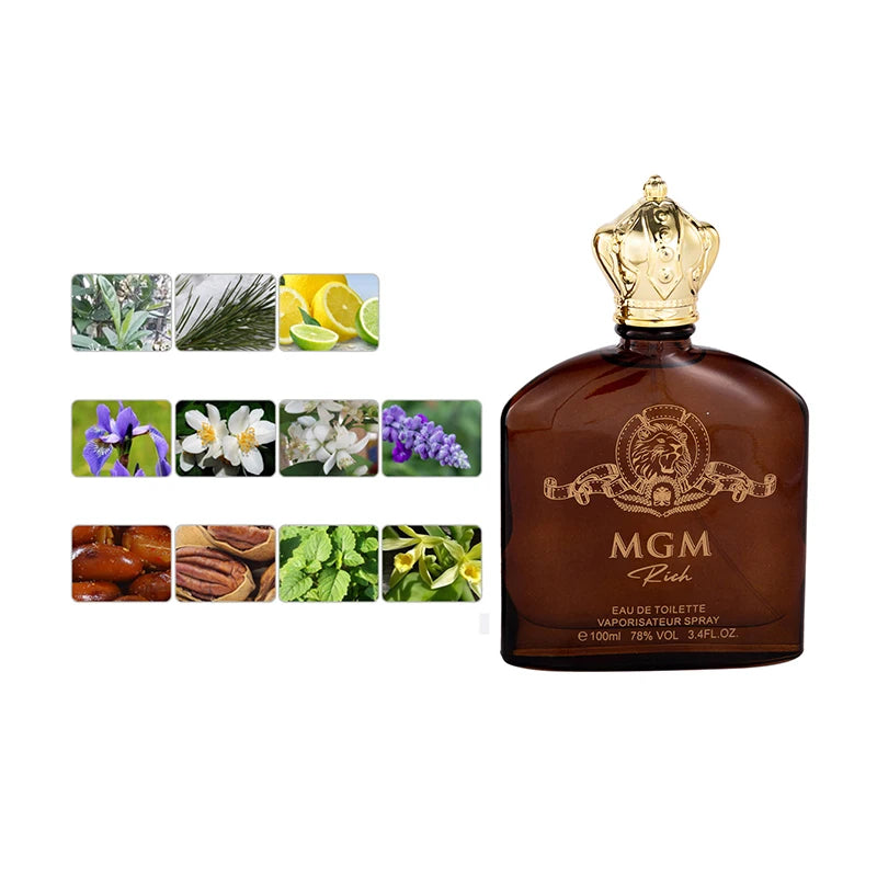 Arabisches Dubai blumig-fruchtiges Parfüm, Zitrus-/Holziger Damenduft, Glamour Herren frisches Eau De Toilette, Vetiver/Zitrone/Lavendel Duft