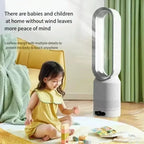 2026 Ultra-leiser rotorloser Ventilator Luftreinigungs- und Zirkulations-Turmventilator für Schlafsaal, Schreibtisch, Boden, Schlafzimmer