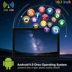 10,1 Zoll RAM 2GB ROM 32GB V9 Android 9.0 Tablet PC CPU MT8167 (Quad-Core, 2M Cache) Prozessor Dual-Kamera WIFI DC-Ladefunktion