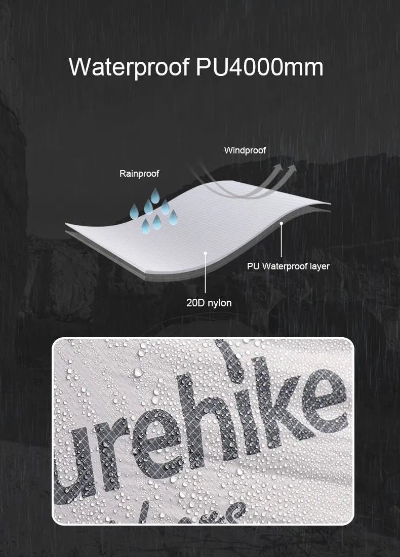 Naturehike Mongar UL 2 Zelt 2 Personen Trekkingzelt 20D Ultraleichtes Reisezelt Wasserdichtes Wanderzelt Überlebenszelt Outdoor Camping Zelt