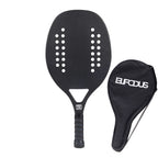 Vollcarbon 3K Faser Strandtennisschläger raue Oberfläche professioneller Schläger für Herren und Damen mit Schutzhülle