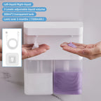 Neuer automatischer Geschirrspülmittel-Sensor Küche Doppelkopfschaum-Handdesinfektionsmittel-Seifenspender Wandmontage