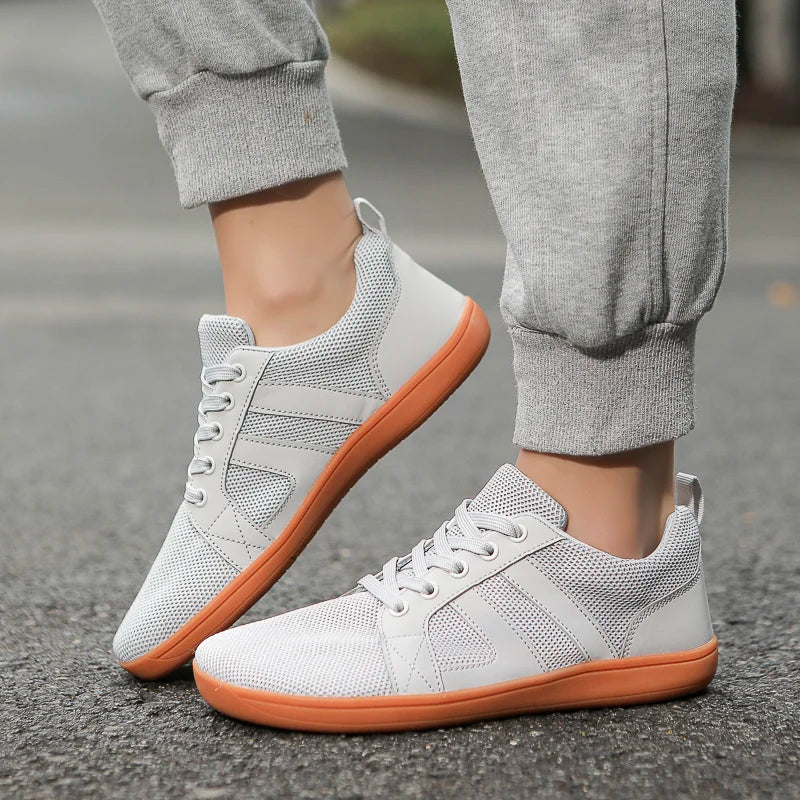 FANCYLEE Klassische Damen GAT Barfuß-Sneaker Retro Wildleder Minimalistische Walkingschuhe Weite Passform Zero Drop Freizeitschuhe Größe 36-41