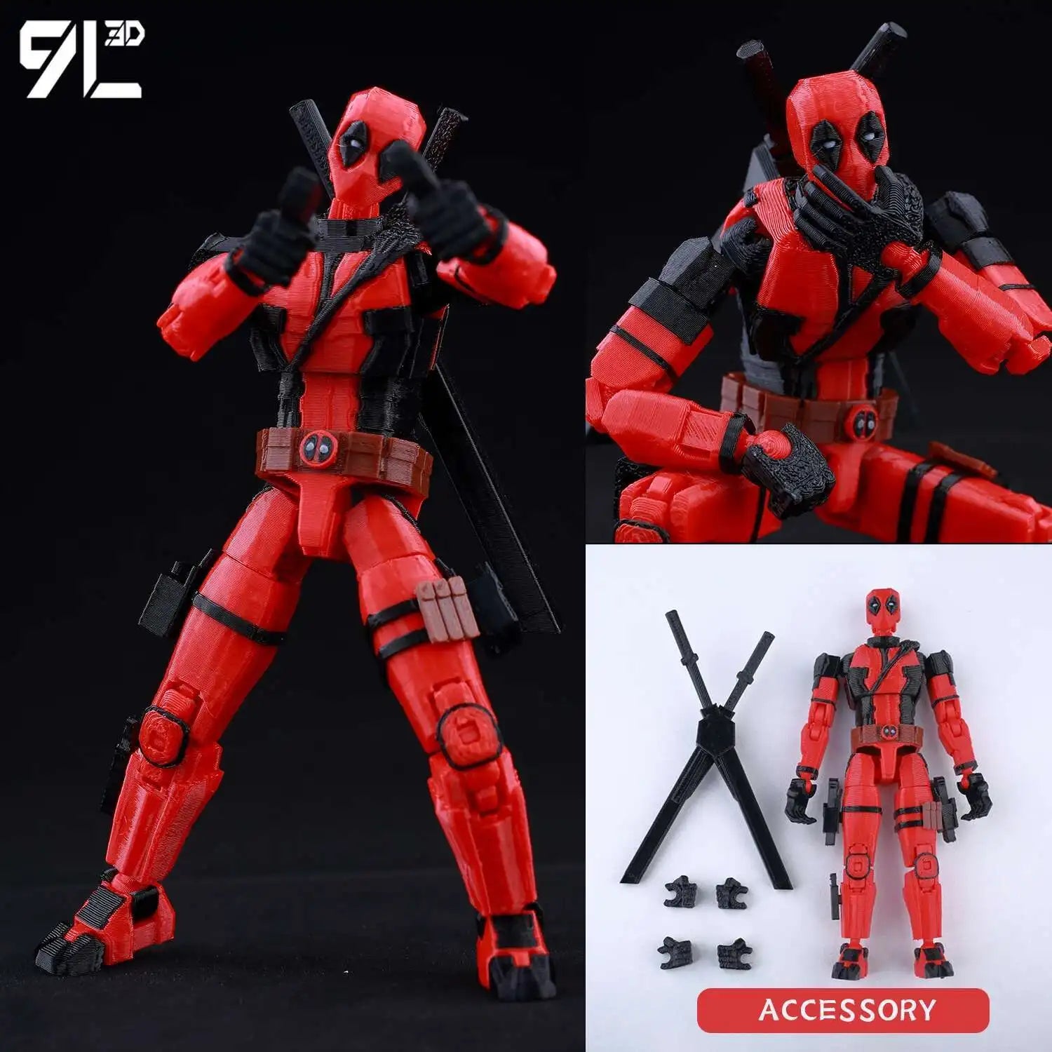 Venom Spider-Man Lucky13 Dummy13 Actionfiguren – 3D-gedruckte T13-Mehrgelenk-Shapeshift-Mannequin-Anime-Sammelspielzeuge