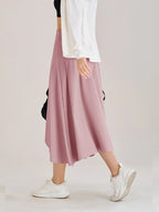Sommer Damen Golf Tennis Tanz Fitness Lange Röcke Schnell Trocknend Einfarbige Damen Unterfütterung Hohe Taille Lange Röcke Shorts