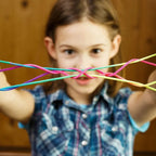 Regenbogen Cats Cradle Schnur 1.6M/63 Zoll Lange Regenbogen Bunte Fingerschnur Chinesische Fingerspiele Spielzeug für Kinder
