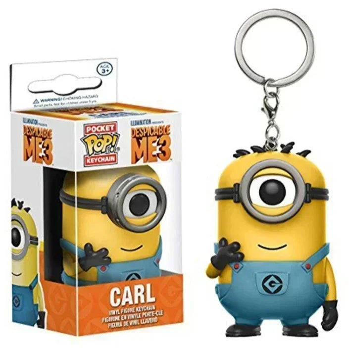 Funko Pop Neu Ich Einfach Unverbesserlich Minions OTTO STUART KEVIN CARL Pyjama Bob Agnes Taschenschlüsselanhänger Kinderspielzeug