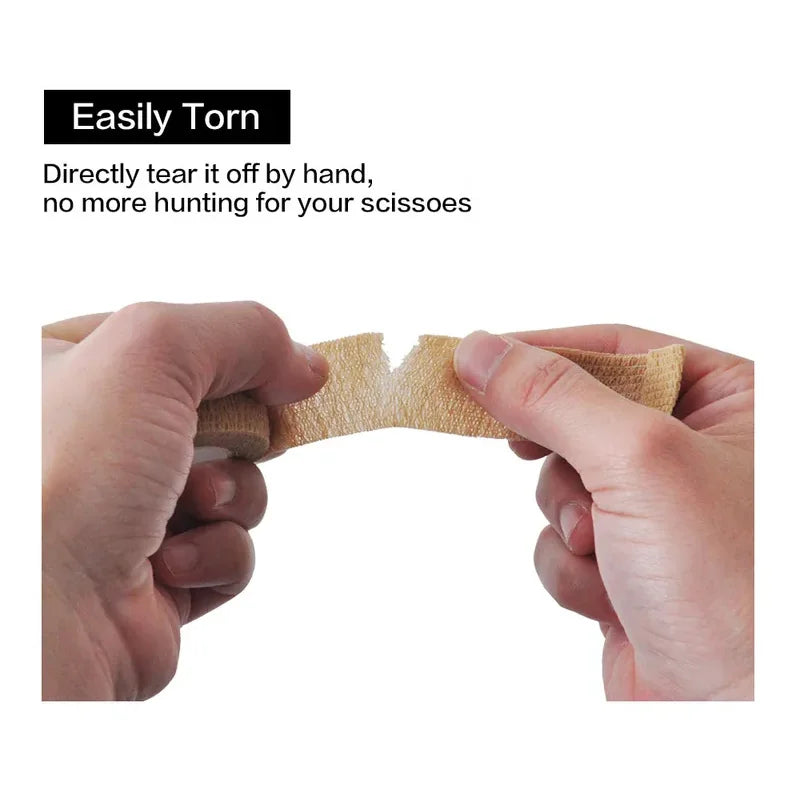 1/6 Stücke Buntes Sport-Tape Selbstklebende Elastische Bandage Elastoplast Sportschutz Knie Finger Knöchel Handfläche Schulter