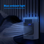 Mini-Klimaanlage Luftkühler Ventilator Tragbarer Wasserkühlungsventilator Mobile Klimaanlage für Zimmer, Büro, Autos