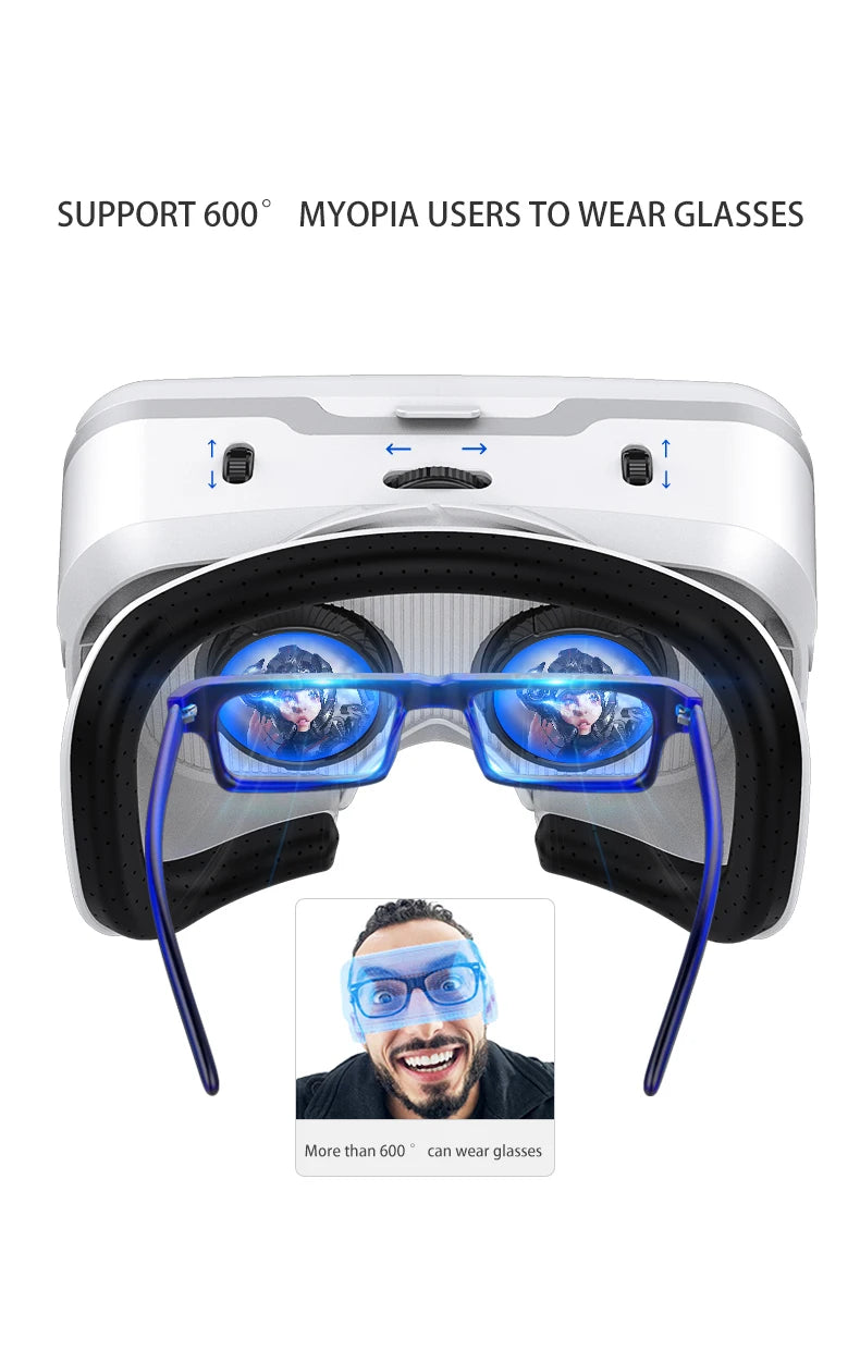 Shinecon 3D VR Brille Virtual Reality Viar Goggles Headset Geräte Smart Helm Linsen für Handy Mobil Smartphones Viewer