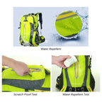40L Wasserabweisender Reise-Rucksack Camping Wander Laptop Daypack Trekking Klettern Rucksäcke für Herren Damen Wanderausrüstung