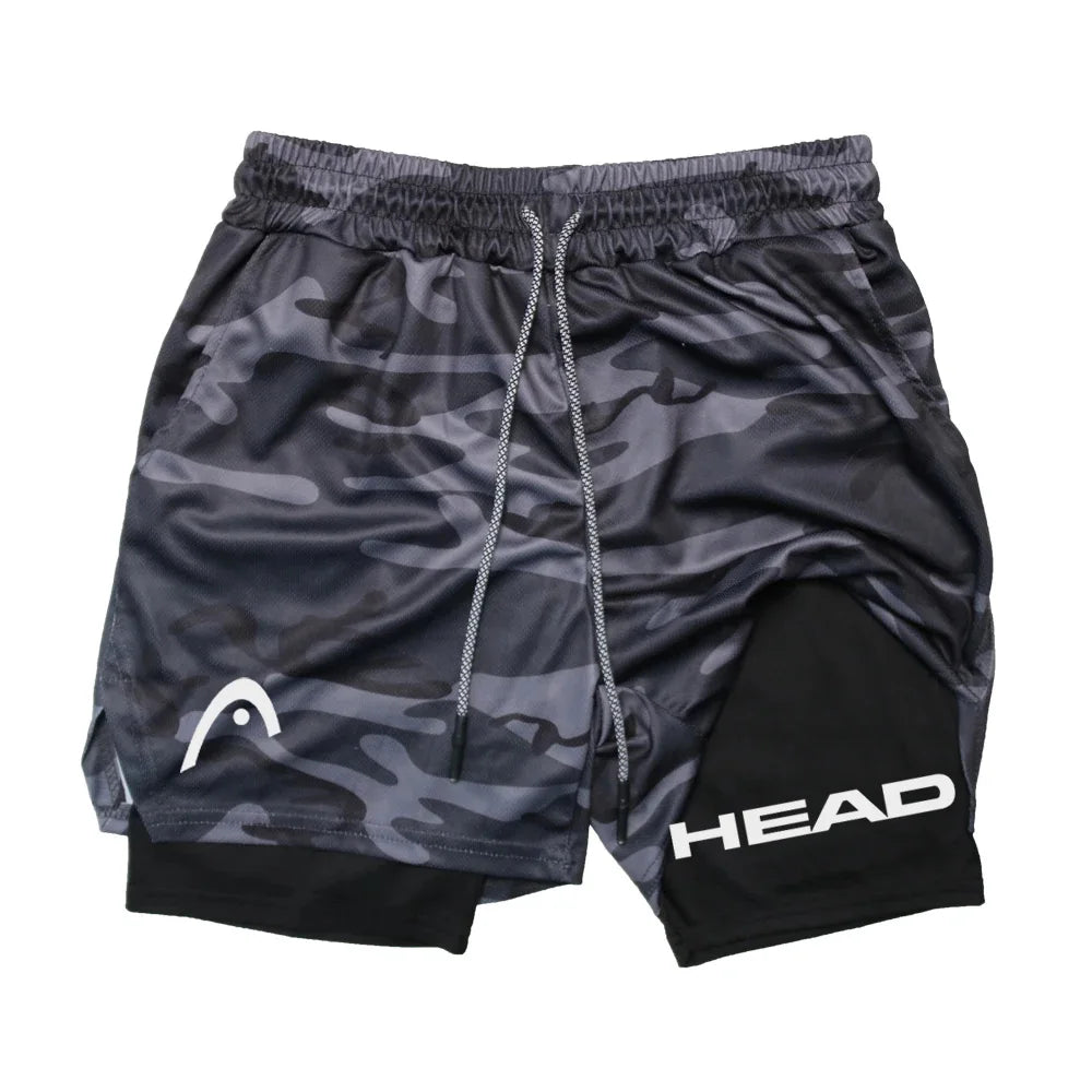 Anime Berserk Herren-Laufshorts Fitnessstudio Training 2-in-1 Sport Schnelltrocknend Workout Jogging Doppelschicht Sommer