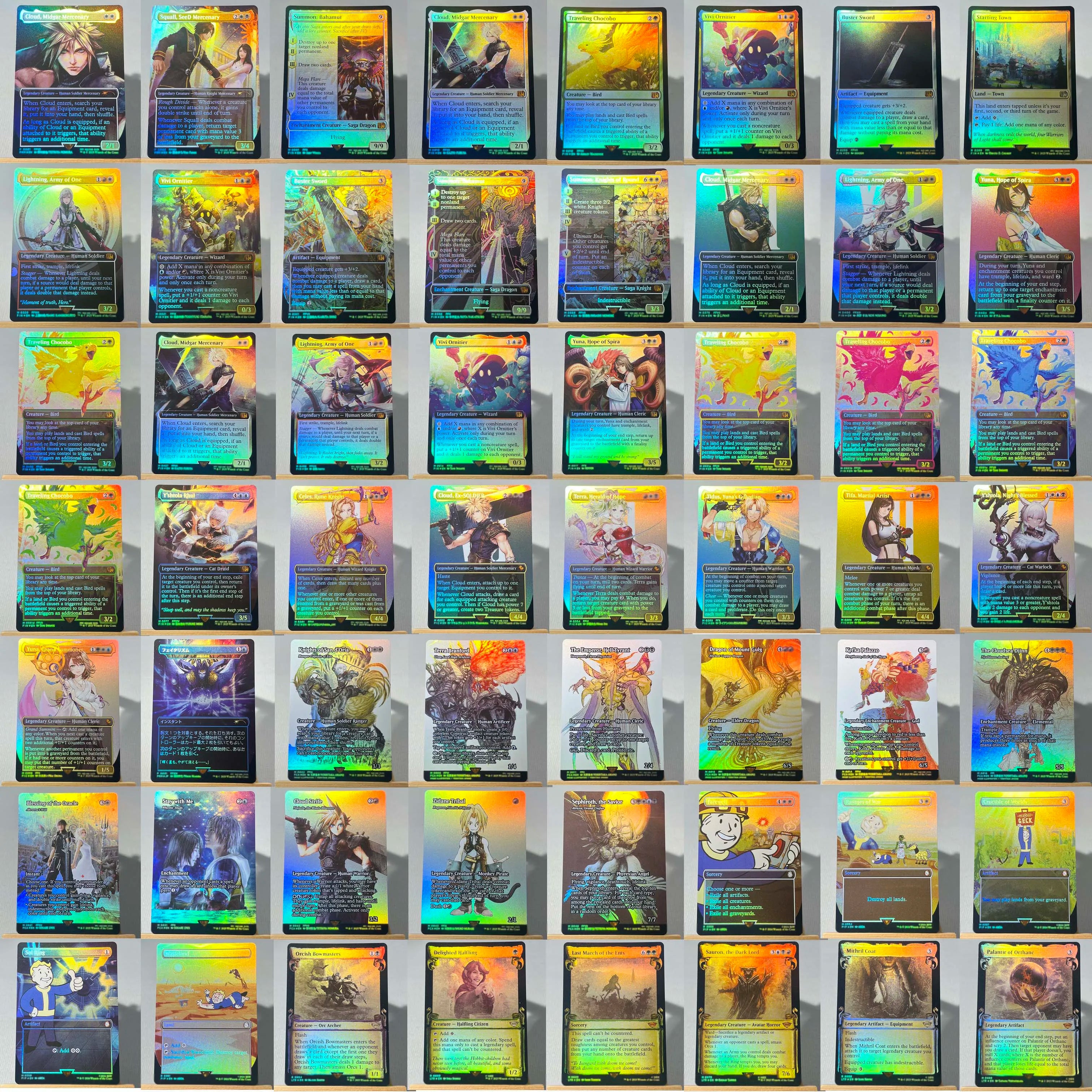 FCA FIN FIC PIP LTR FOIL4-002 magische Karten Antiker Kupferdrache Tcg Proxy Reisender Chocobo Celes, Runenritter Gathering