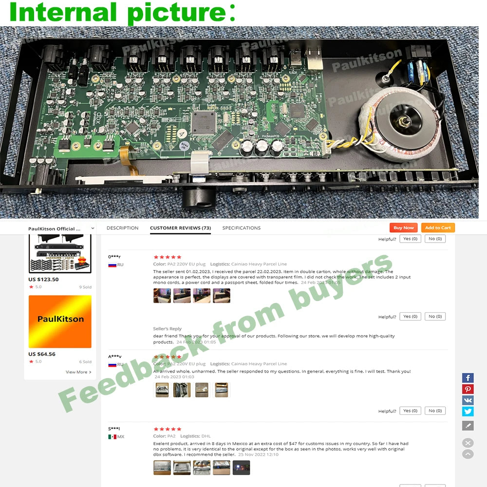DriveRack PA2 2 Eingänge 6 Ausgänge Digitaler Audio-Prozessor Original Software Professionelles Audio-Equipment Lautsprechersystem