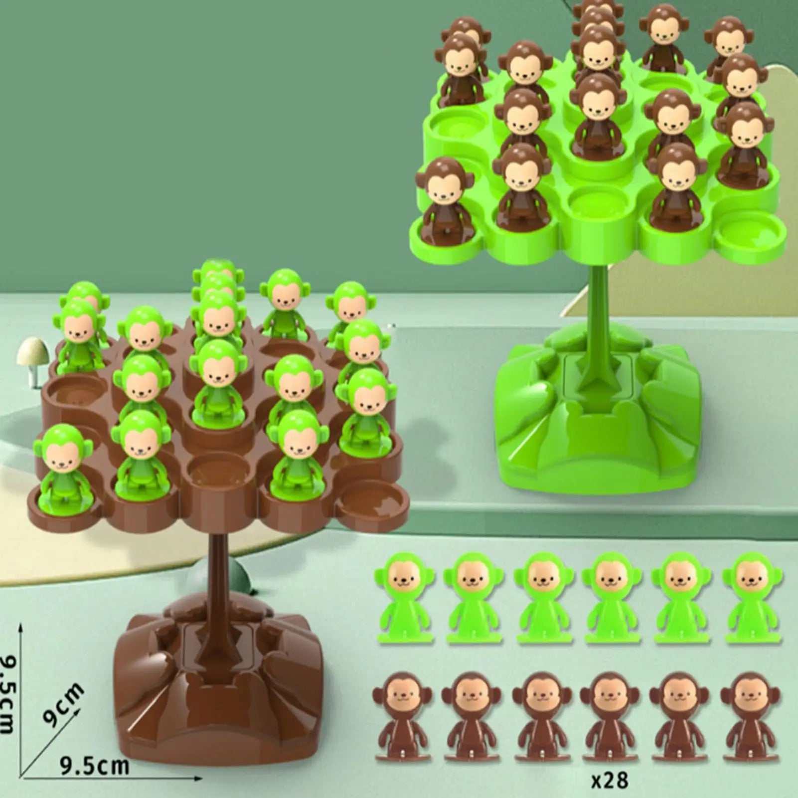 1 Stück Balancing Tree Spielzeug Digital Affenwaage Pädagogisches Zahlenbrettspiel Kinder Lernspielzeug Montessori Mathe Spielzeug