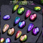 10/12PCS/SET Katze Magnetisches Gel Nagellack Set 9D Reflektierendes Glitzer Gel Halbpermanentes UV Gel Soak Off Funkelndes Nagelkunst Kits