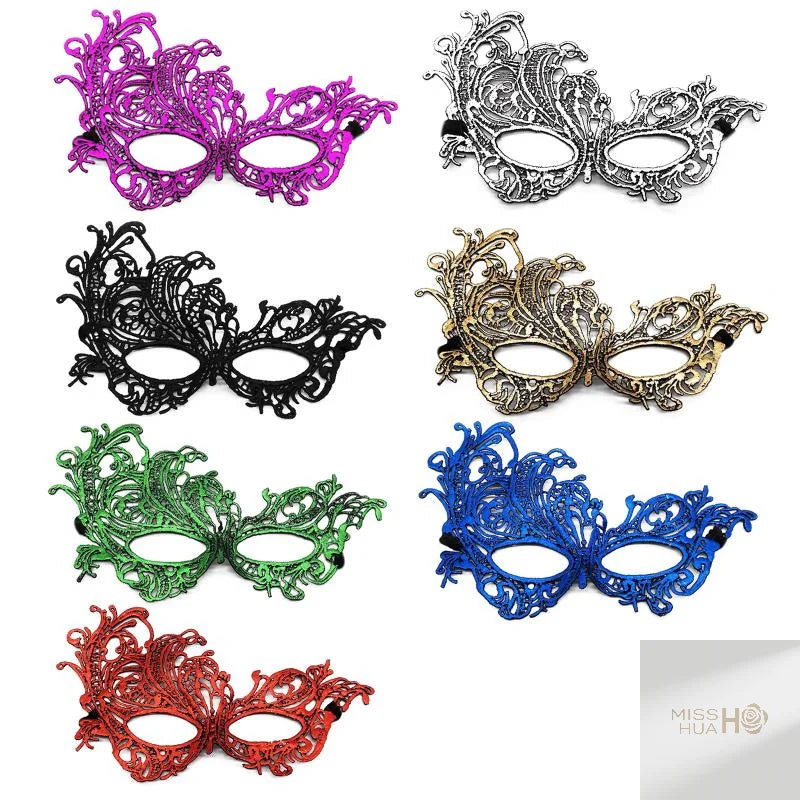 2er-Set, elegante schwarze Spitzen-Masken für Paare für Kostümpartys