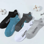 5 Paar kurze Baumwollsocken für Herren, hochwertige, tief geschnittene Crew-Socken für Damen, Knöchelsocken für Sport, atmungsaktives Mesh für den Sommer, lässige, weiche Herrensocken