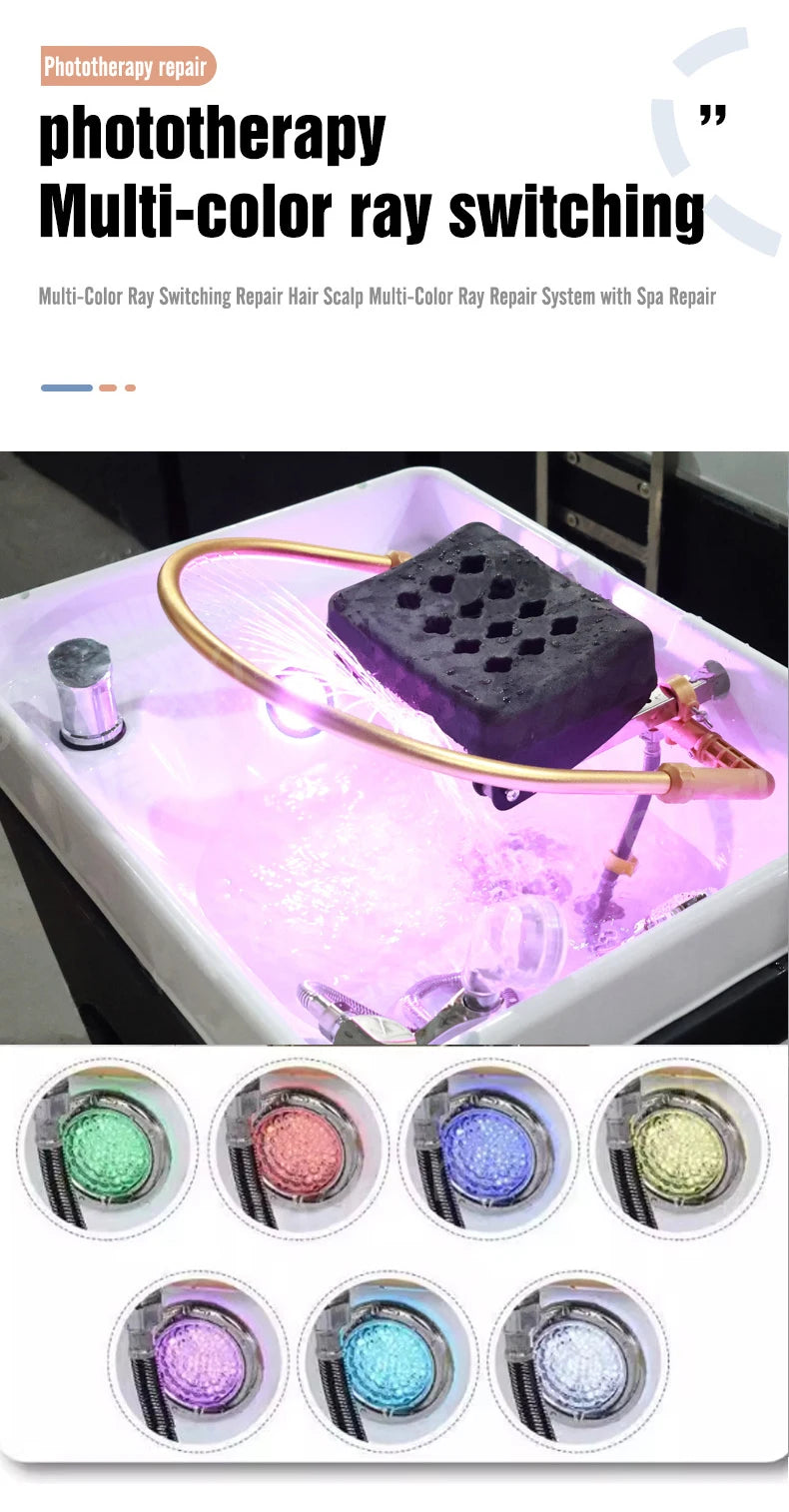 Haarwaschbecken Wassertank Tragbares Shampoofach Acrylbeckenschüssel Haarpflege- und Stylinggeräte für Schönheitssalon