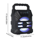500mAh Bluetooth-Lautsprecher Soundbox Hochleistungs-Bluetooth-Lautsprecher TF-UDisk-Karaoke-Handlautsprecher Subwoofer zum Tanzen