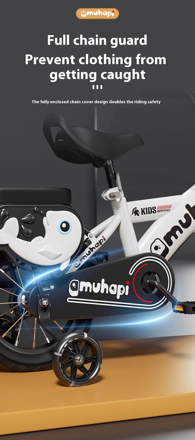 Fahrrad 2-8 Jahre 12-20 Zoll Tretfahrrad Stützrad Fahrrad