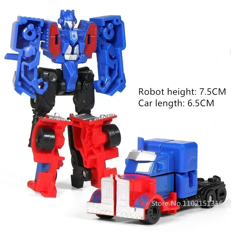 Kinder Spielzeug Mini Verwandlungs-Roboter-Kit Spielzeugmodelle 2-in-1 verformtes Auto Spielzeug Roboter Spielzeug für Kinder Geschenk Actionfigur