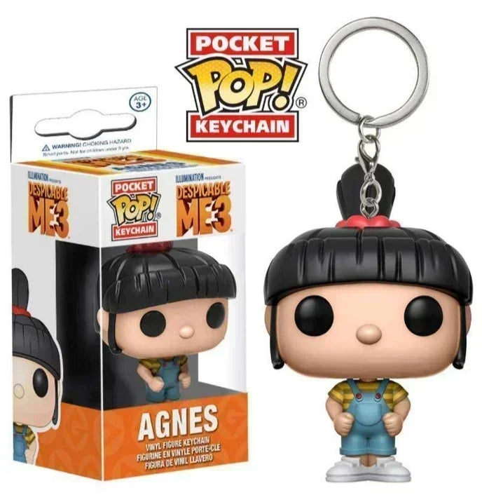 Funko Pop Neu Ich Einfach Unverbesserlich Minions OTTO STUART KEVIN CARL Pyjama Bob Agnes Taschenschlüsselanhänger Kinderspielzeug