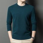 2025 Neuer Herren-Freizeitpullover Rundhals Langarm Strickpullover Rautenmuster Mode Vielseitiges Oberteil 2029