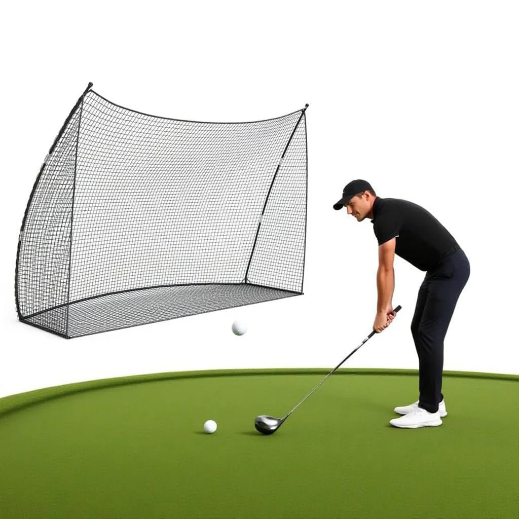 10x7x3ft Basics Golf-Übungsnetz mit Tragetasche, tragbare Golfnetze, persönliche Driving Range für Schwungtraining, Chipping, Garten, Outdoor