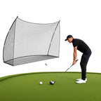 10x7x3ft Basics Golf-Übungsnetz mit Tragetasche, tragbare Golfnetze, persönliche Driving Range für Schwungtraining, Chipping, Garten, Outdoor