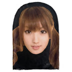 3D realistische japanische weibliche Star-Gesichtsmaske Neuheit Cosplay Kopfbedeckung Atmungsaktive Sturmhaube für Live-Stream Streichparty Halloween