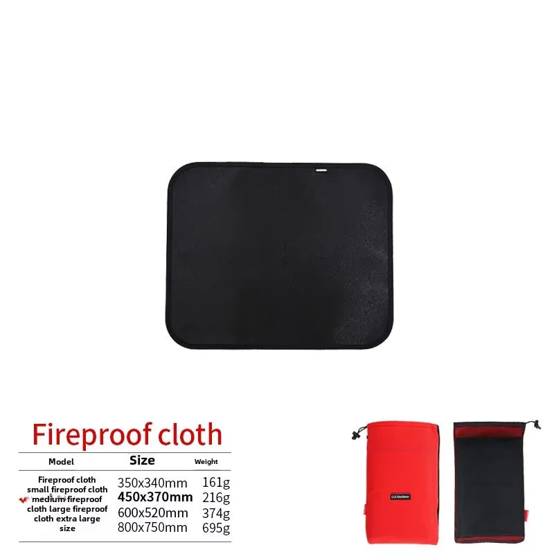 Neue Outdoor-Camping feuerfeste Matte Picknick Barbecue Isolationsmatte flammhemmend Hochtemperatur-Feuerdecke Fiberglasmatte