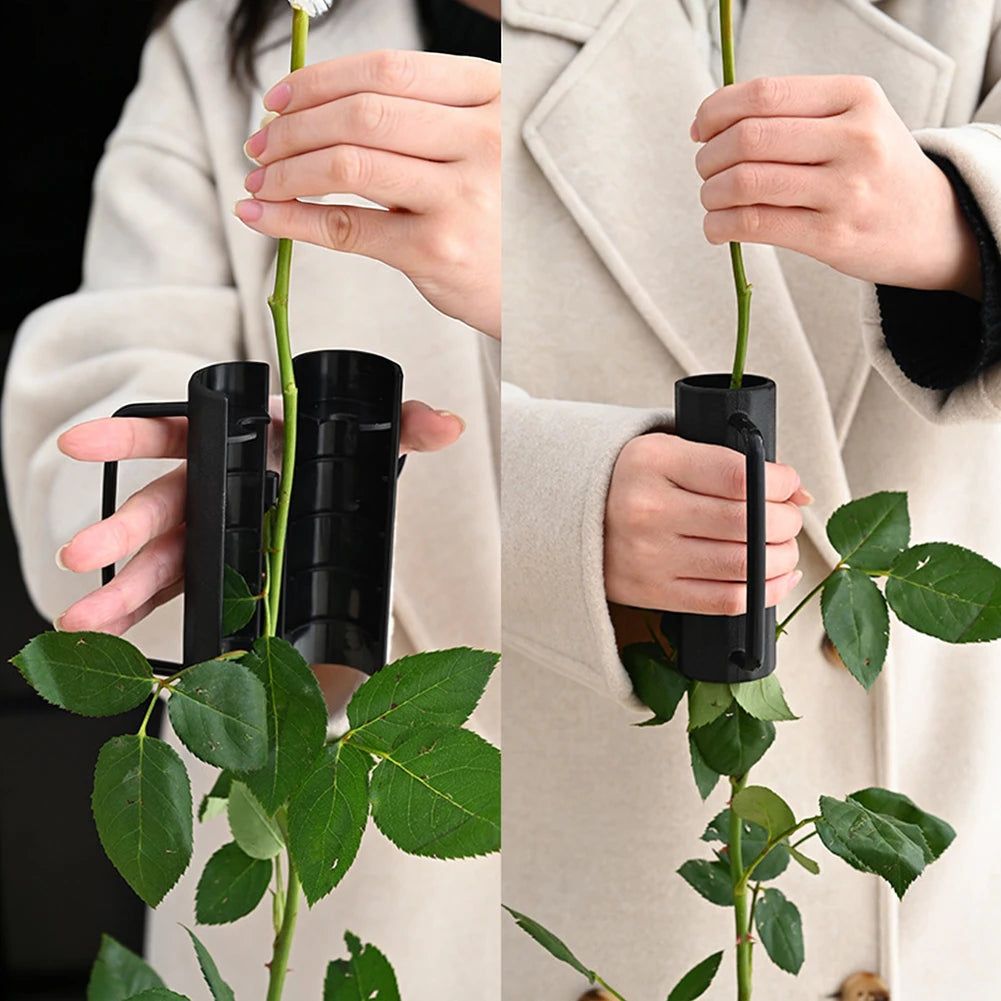 Für Blumenarrangements Gartenutensilien Gärtnerwerkzeuge Floristenwerkzeug Rosendornentferner und Stielschneider Zylindrisches Design