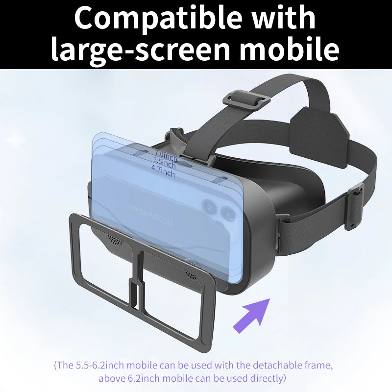 VR Brille Virtual Reality Headset Viar Geräte Helm 3D Linsen Smart Goggles Für Smartphones Telefon Mobile Gogle Spiel Zubehör
