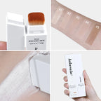 Foundation Stick Farbwechsel-Foundation mit abnehmbarem Pinsel Blanc Cover Cream Stick Farbwechselnde Basis Make-up mit hoher Deckkraft