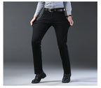 Wthinlee Neue Business Herren Jeans Casual Straight Stretch Fashion Klassische Blau Schwarze Arbeitshose Denim Hose Männer Kleidung