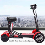 Elektrisches Vierrad-Skateboard Tragbare Elektroroller 10 Zoll 36V klappbarer Elektroroller für Behinderte und Senioren